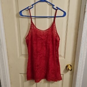 Victoria's Secret Red Lace Lingerie Nighty